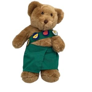 Build-A-Bear Workshop Plush Teddy Bear Green Girl Scouts 16 inch